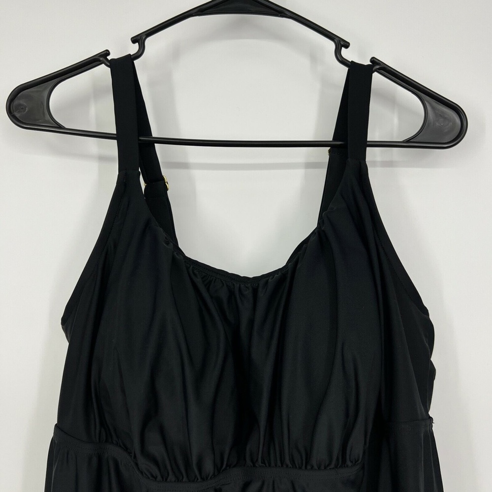 Ava & Viv Swim Dress Black One Piece Built In - Picture 4 of 12